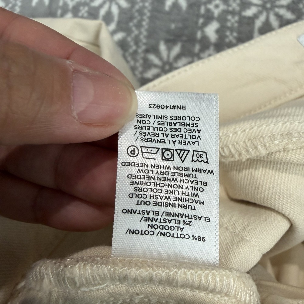 NWOT Loft‎ The Slim Jean Beige Cream Size 29/8 Casual Minimalist Effortless - Picture 5 of 8